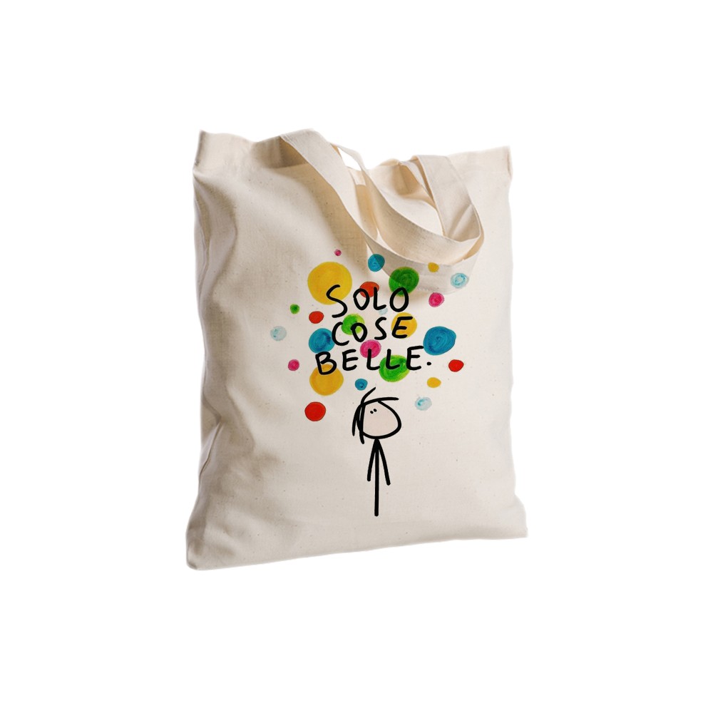 Borsa Shopper in Tessuto Personalizzabile 2 pz cose belle