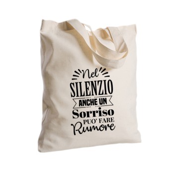 Borsa Shopper in Tessuto Personalizzabile 2 pz Sorriso