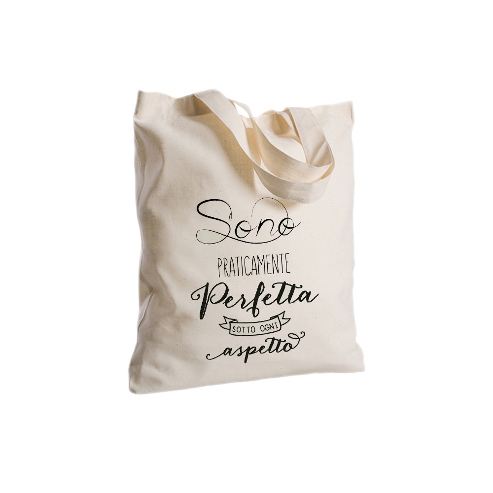 Borsa Shopper in Tessuto Personalizzabile 2 pz Perfetta
