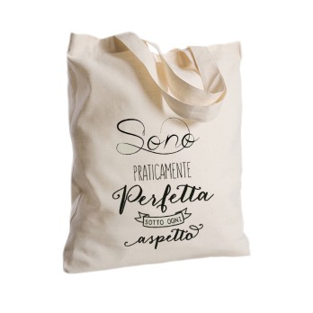 Borsa Shopper in Tessuto Personalizzabile 2 pz Perfetta
