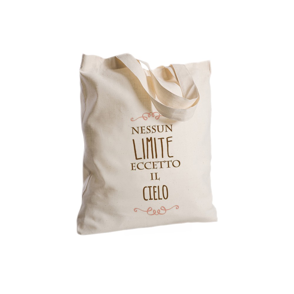 Borsa Shopper in Tessuto Personalizzabile 2 pz cielo