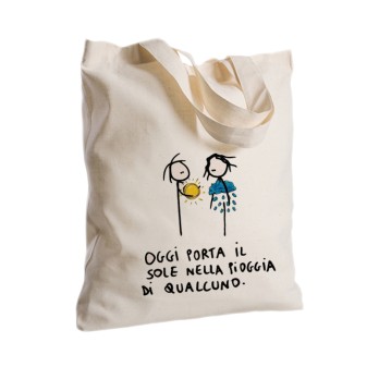 Borsa Shopper in Tessuto Personalizzabile 2 pz sole