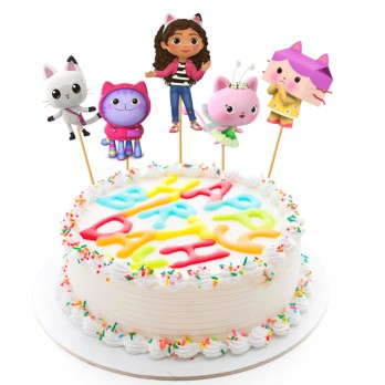 Cake Topper Picks Gabby's Dollhouse - 5pz