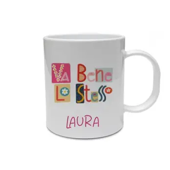 Tazza "va bene lo stesso" Personalizzabile