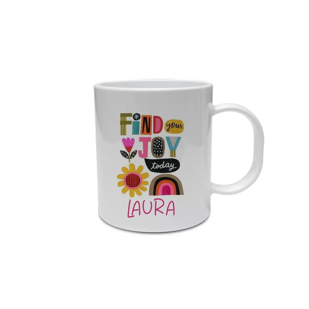 Tazza "find your joy" Personalizzabile