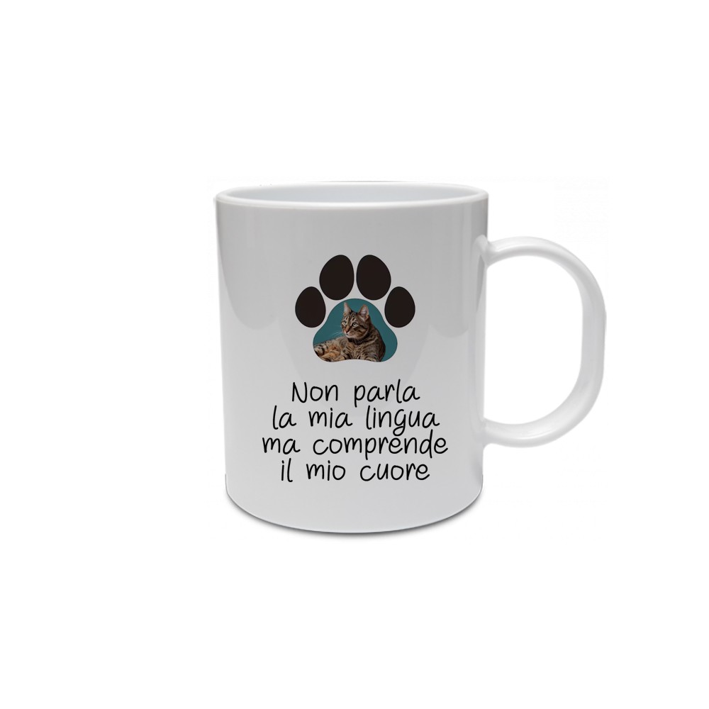 Tazza "impronta" gatto Personalizzabile