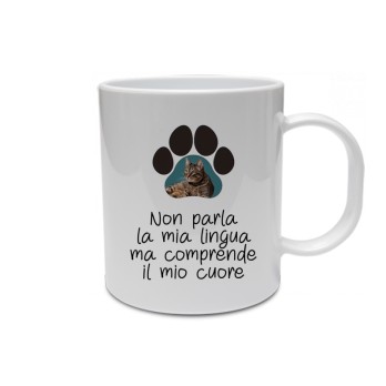 Tazza "impronta" gatto Personalizzabile