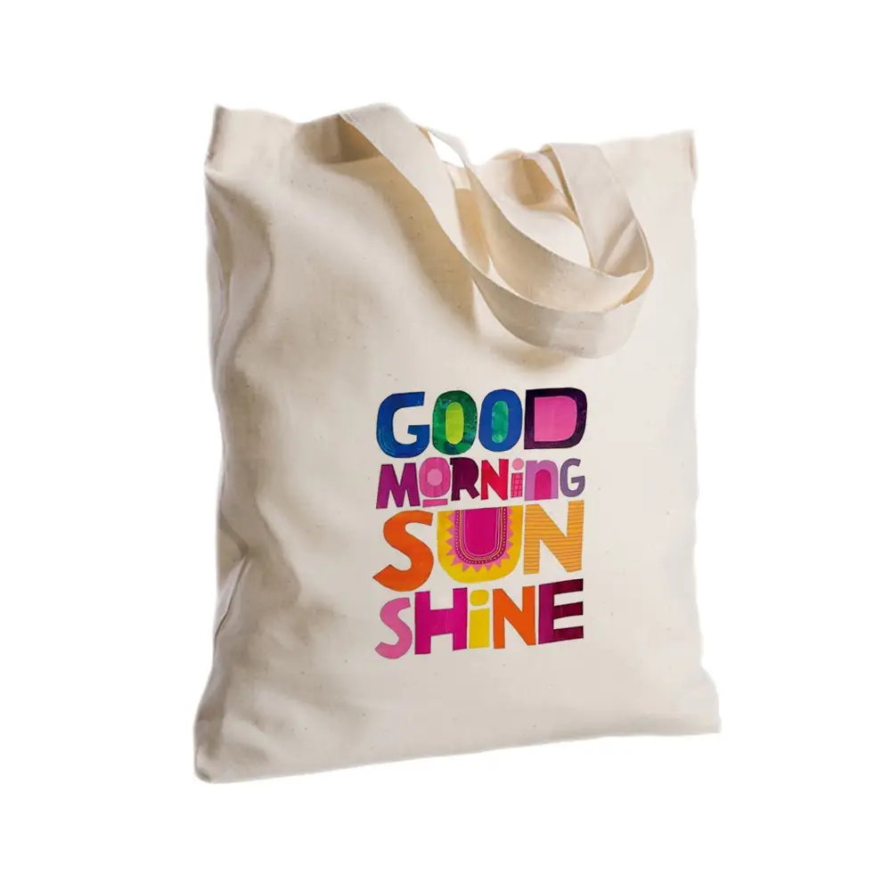 Borsa in Tessuto Personalizzabile 2 pz "Good morning sunshine"