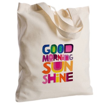Borsa in Tessuto Personalizzabile 2 pz "Good morning sunshine"