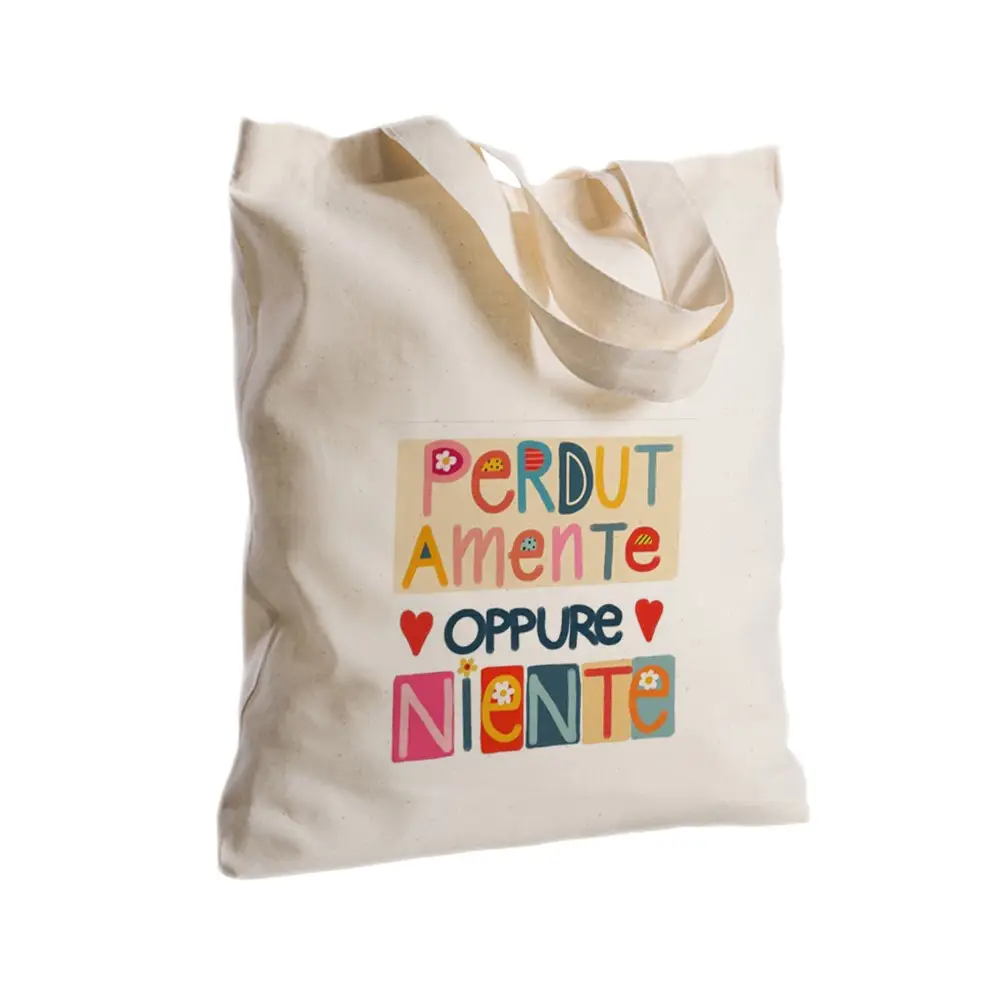Shopper in Tessuto 2 pz Perdutamente oppure niente