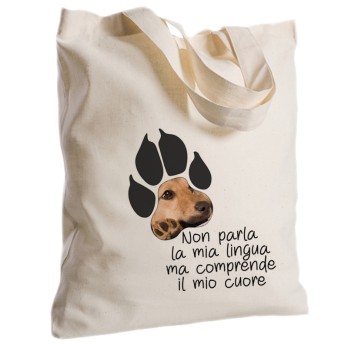 Borsa Shopper 2 pz orma cane con foto