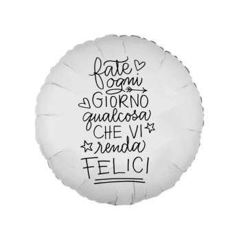 Palloncino foil sulla felicità