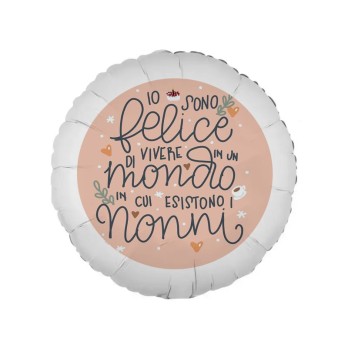 Palloncino tondo regalo Festa dei nonni