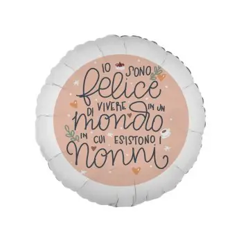 Palloncino tondo regalo Festa dei nonni