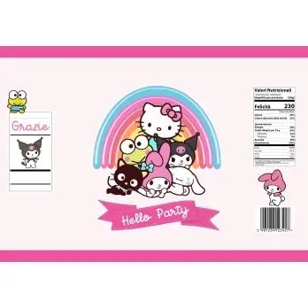 Patatine Hello Kitty personalizzbili - 20 pz
