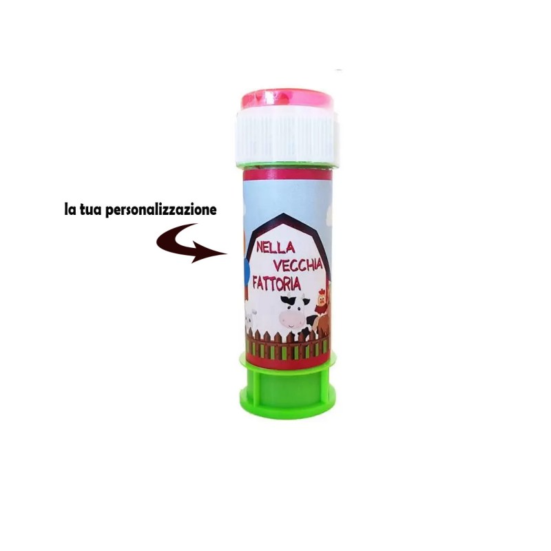 Bolle di Sapone Personalizzabili con grafica e nome - 10 pz
