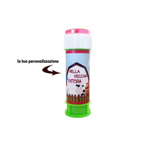 Bolle di Sapone Personalizzabili con grafica e nome - 10 pz