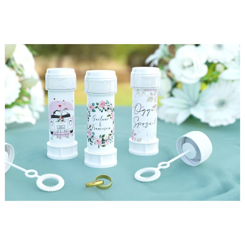 Bolle di Sapone Personalizzabili con grafica e nome - 10 pz