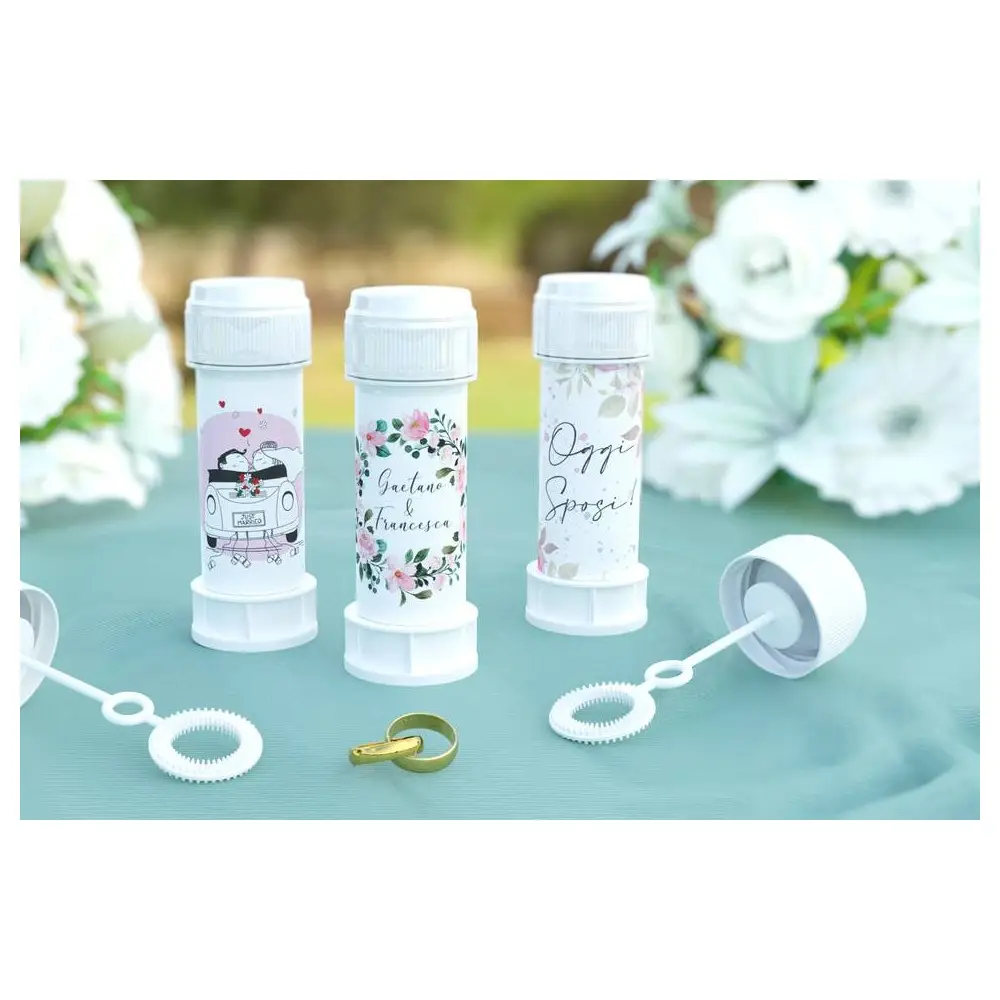 Bolle di Sapone Personalizzabili con grafica e nome - 10 pz