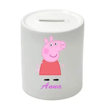 Salvadanaio in Ceramica Peppa Pig personalizzabile