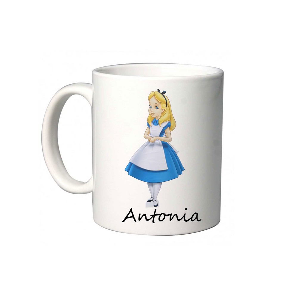 Tazza Alice nel paese delle meraviglie Personalizzabile