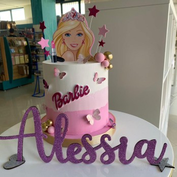 Nome scritta in legno Glitterato personalizzabile