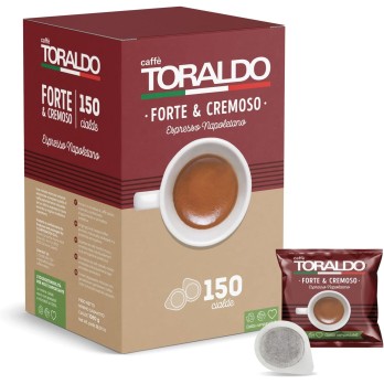 Set regalo Cialde 150 pz Caffè Toraldo forte e cremoso + 2 tazzine personalizzabili