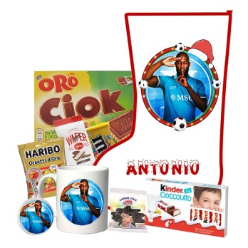 Calza Della Befana Lukaku Personalizzabile kit Fai da te
