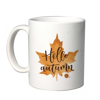Tazza "Hello autumn" personalizzabile