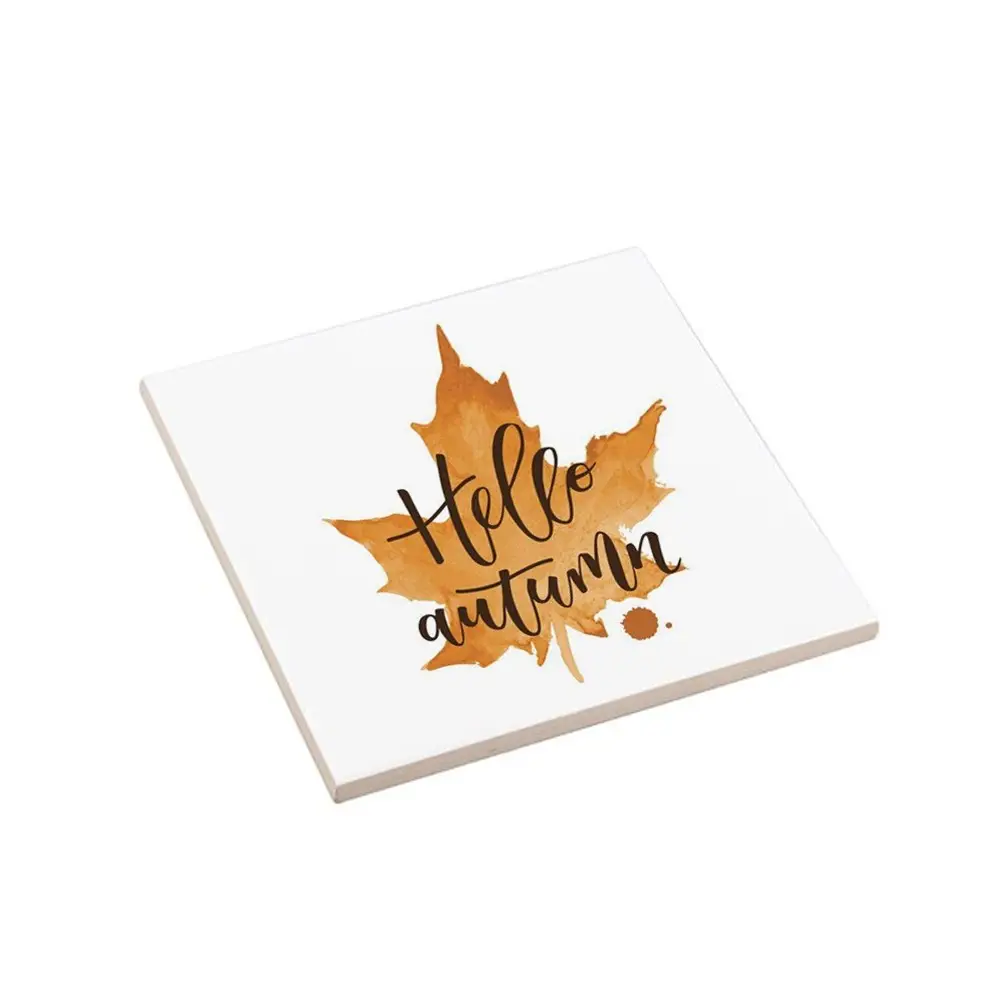 Mattonella decorativa sottopentola "Hello autumn"