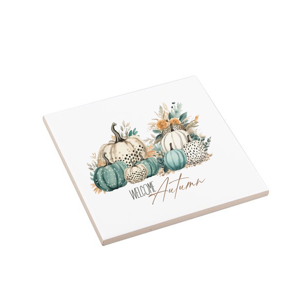 Mattonella decorativa sottopentola "Welcome Autumn"