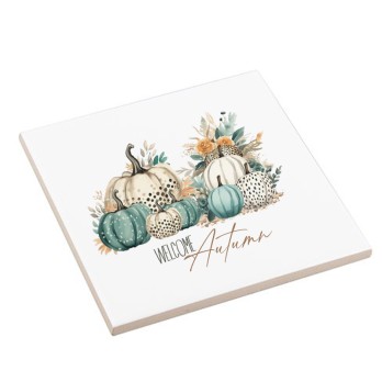 Mattonella decorativa sottopentola "Welcome Autumn"