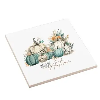 Mattonella decorativa sottopentola "Welcome Autumn"