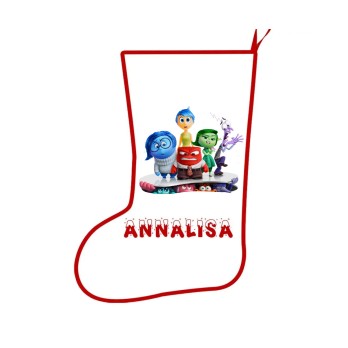 Calza Della Befana Inside out 2 Personalizzabile kit Fai da te