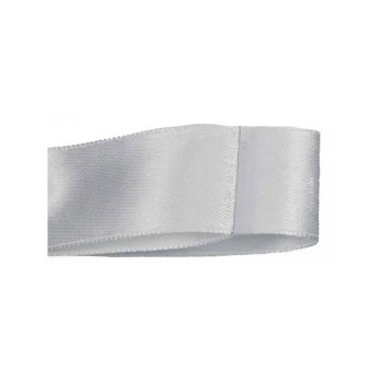 Nastro raso bianco  mm 25 x 50 metri DRB25-SR004
