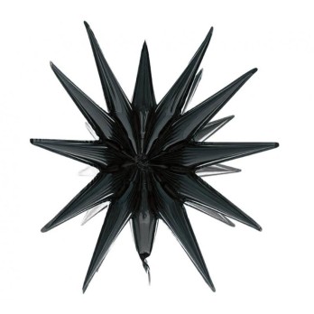 Palloncino foil Stella 3D nera 50 x 46 cm FG-G3CM