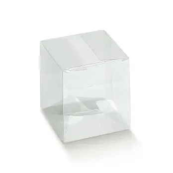 Scatolina porta confetti pvc trasparenti 50 x 50 x 50 mm 12383