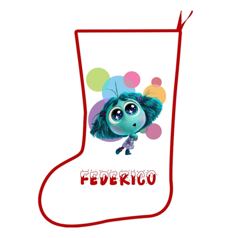 Calza della befana Invidia - Inside out personalizzabile