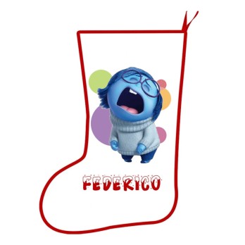 Calza della befana Tristezza - Inside out personalizzabile