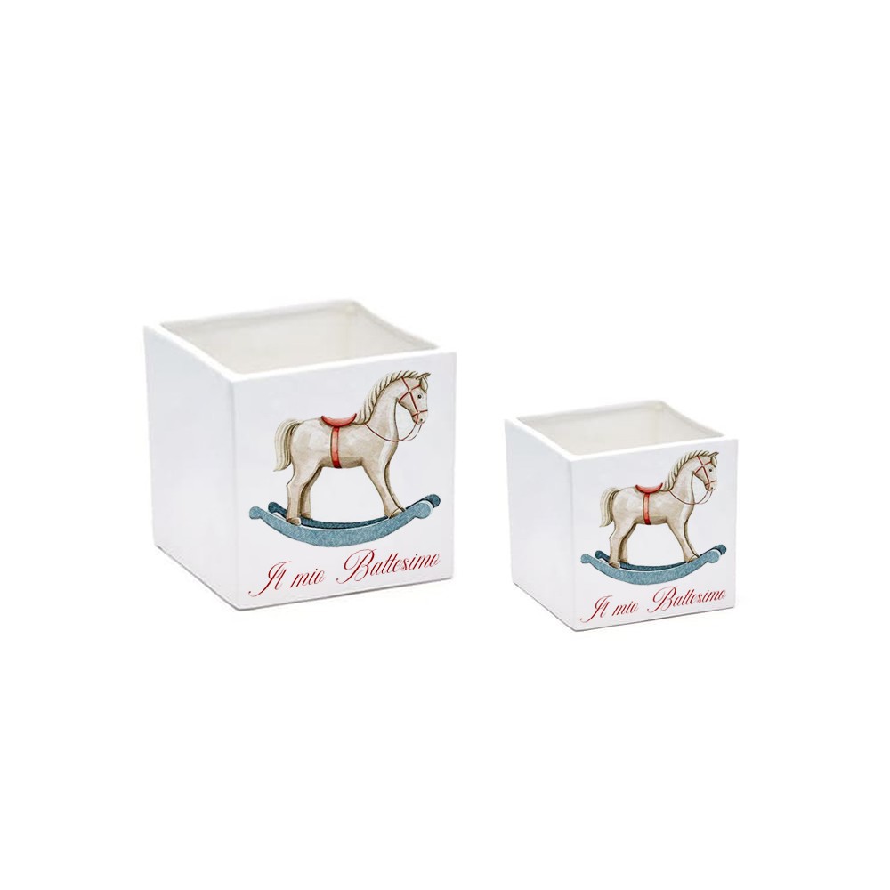 Vaso Cavalluccio a Dondolo personalizzabile - 6 pz