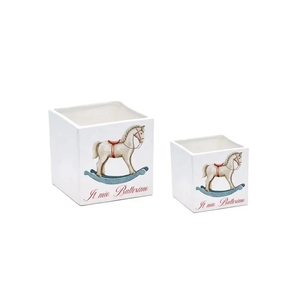 Vaso Cavalluccio a Dondolo personalizzabile - 6 pz