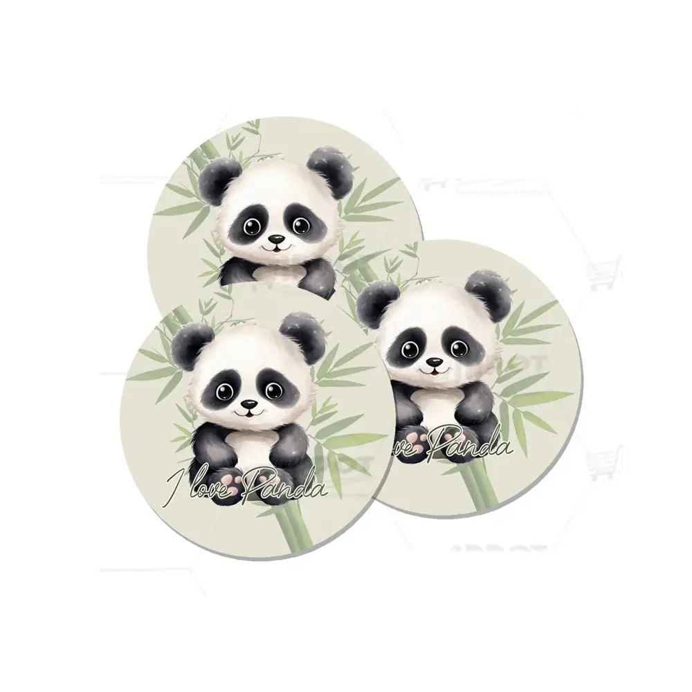 Adesivo tondo Panda 1 pz
