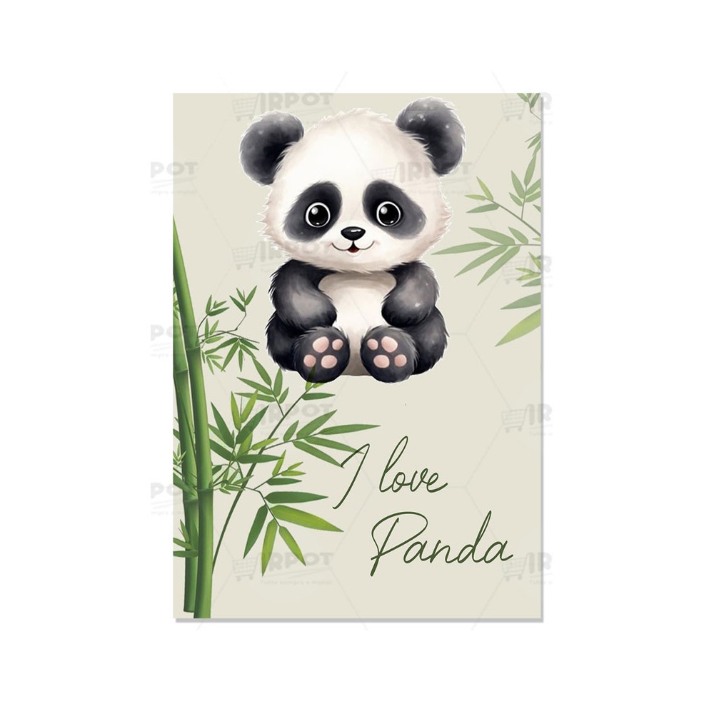 Cartellone di benvenuto Panda