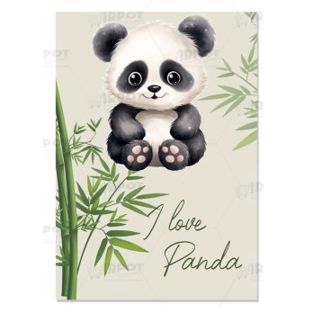 Cartellone di benvenuto Panda