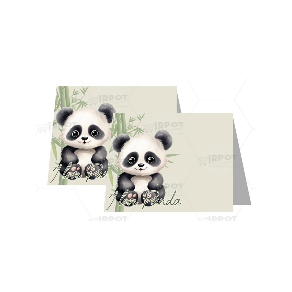 Targhetta Segnaposto Panda - 1 PZ