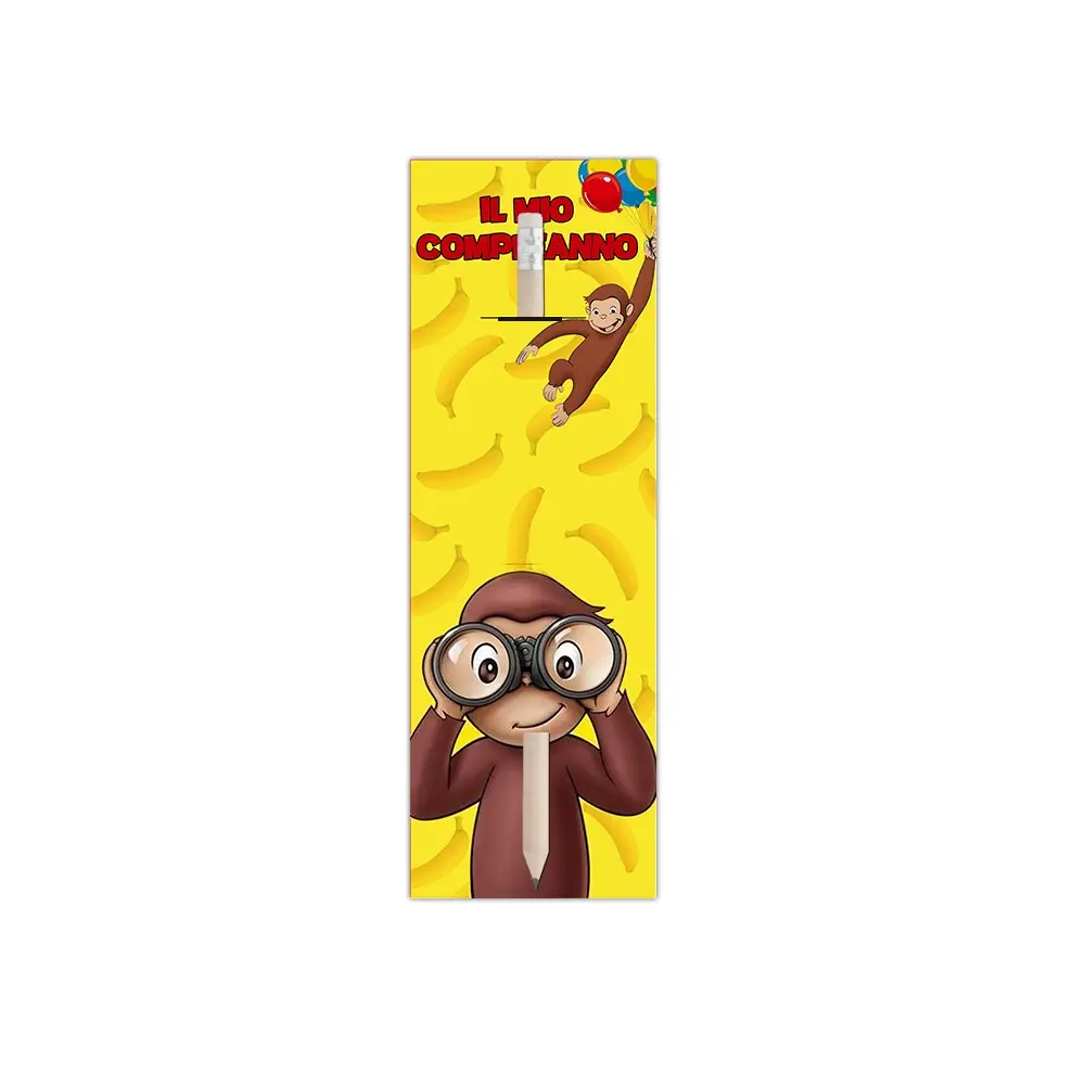 Segnaposto matita Curioso come George personalizzabili- 50 PZ