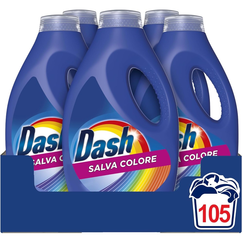 Dash Detersivo Liquido Lavatrice 21x5 Salva Colore