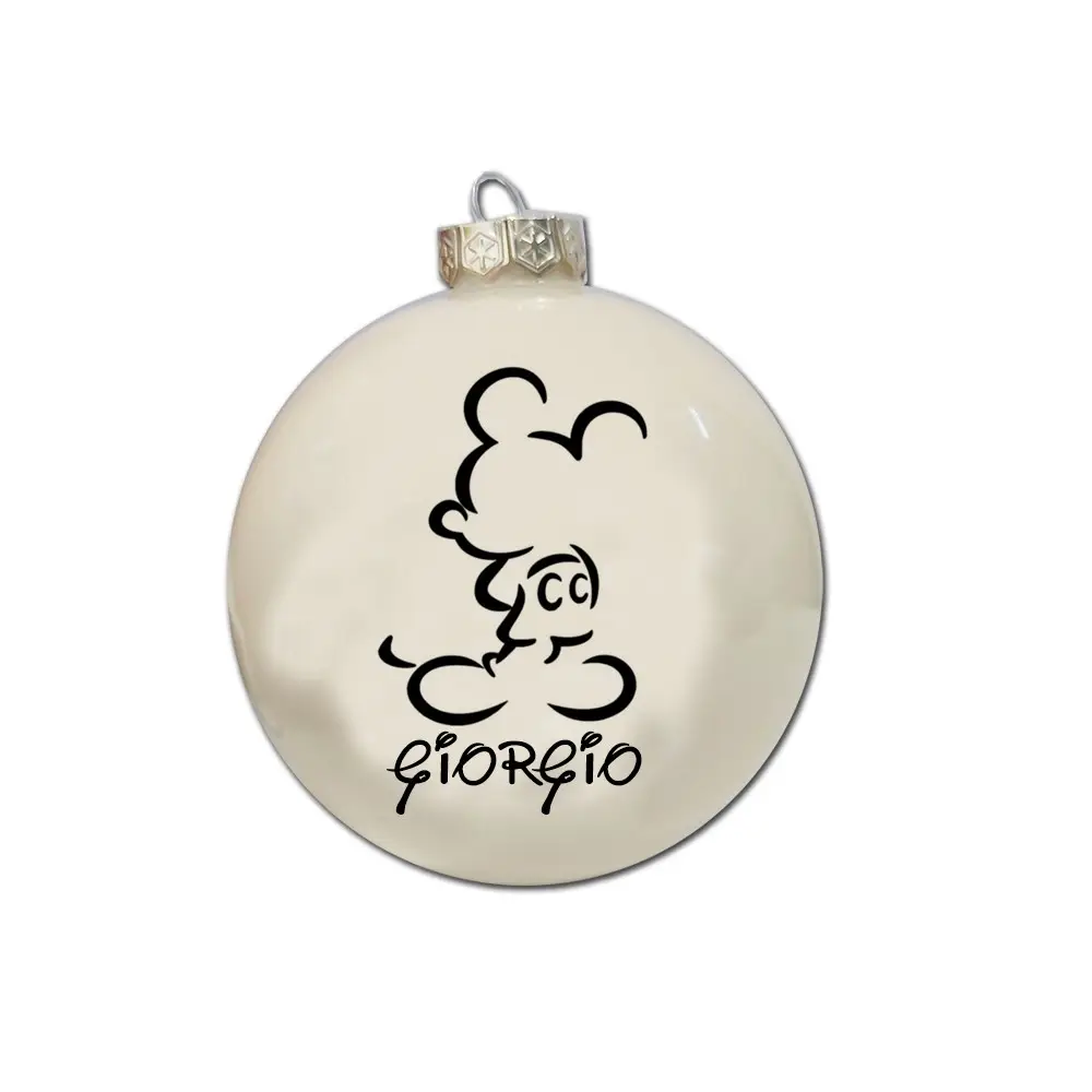 Pallina Natalizia Topolino personalizzabile