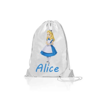 Sacca Zaino in Nylon Alice Personalizzabile  - 5 pz