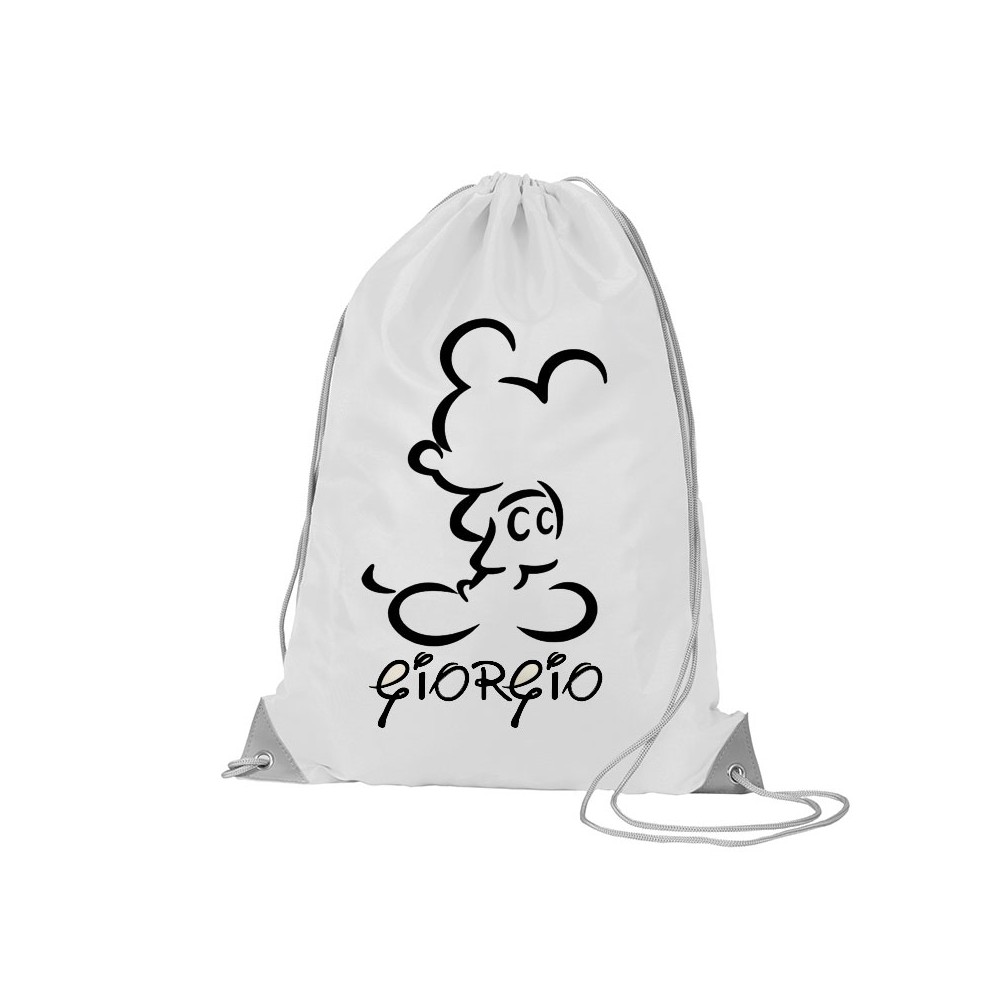 Sacca Zaino topolino Personalizzabile  - 5 pz